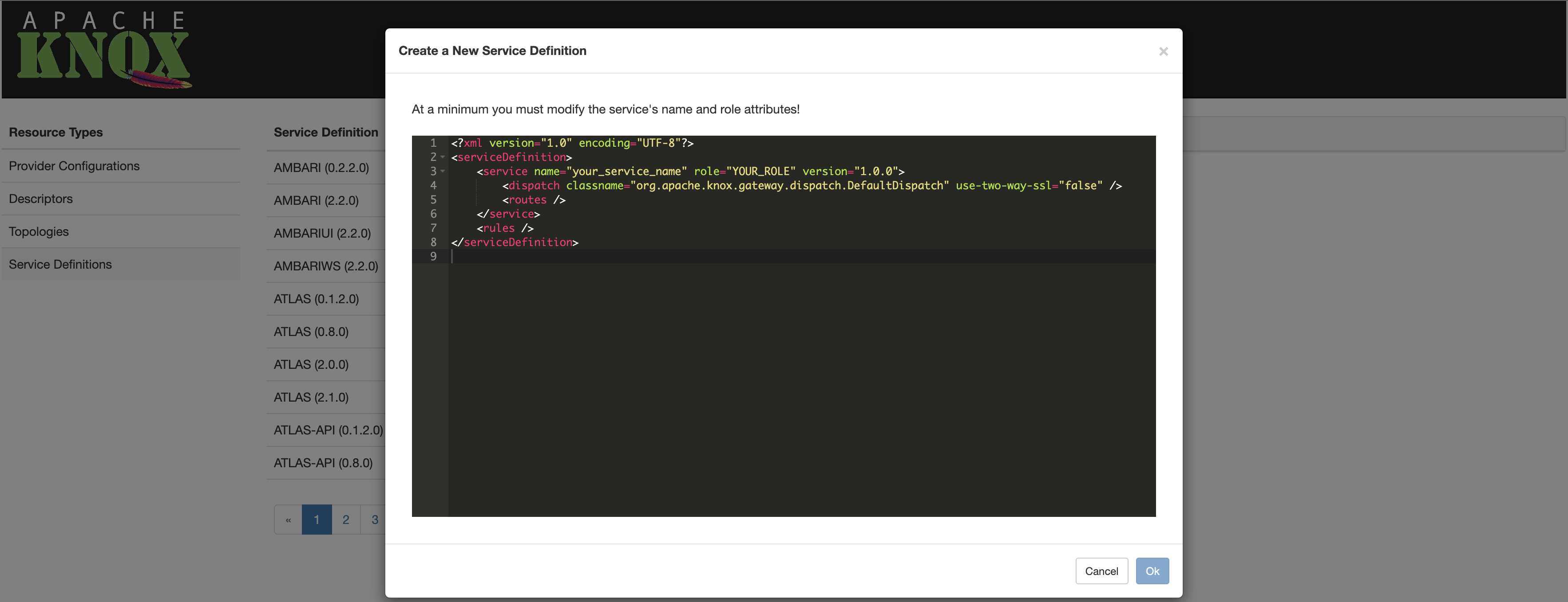 New Service Definition